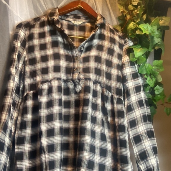 Aeropostale Black Checked Flannel Shirt​ - Picture 4 of 8